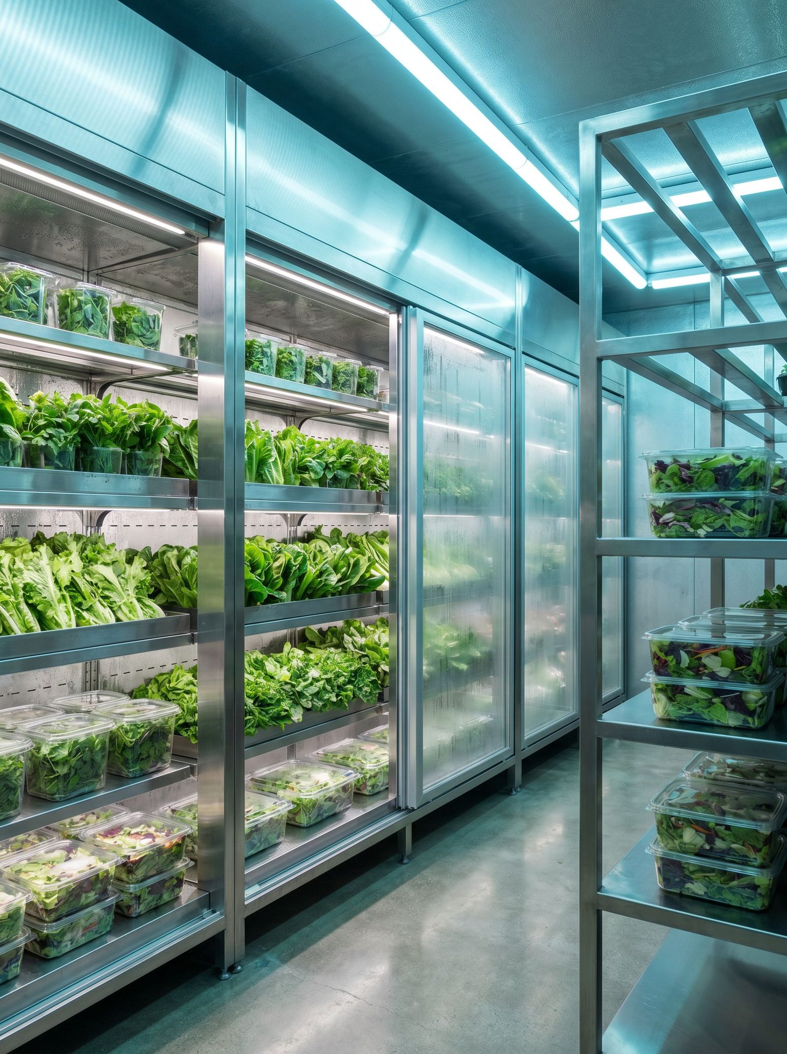 KBM cold storage — ready-to-eat salads